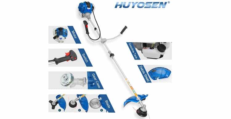 HUYOSEN 38.9cc Gas-Powered Brush Cutter