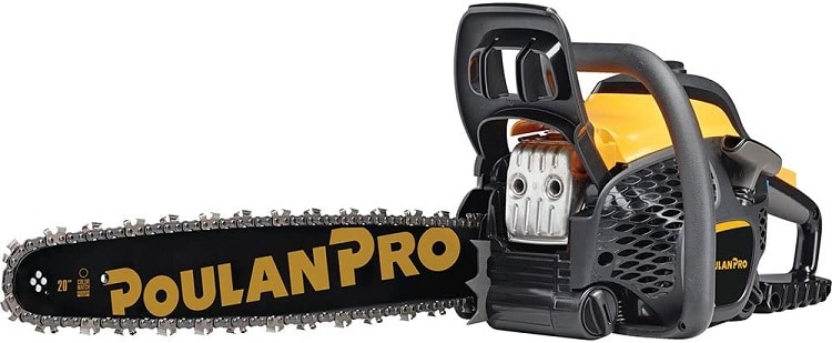 Poulan Pro 20 in. 50cc 2-Cycle Gas Chainsaw, PR5020 - Best Overall Poulan Chainsaw