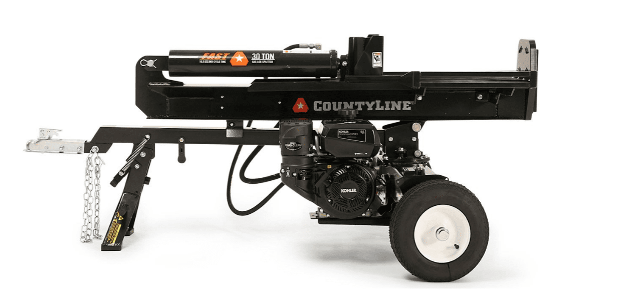 CountyLine  30 Ton Log Splitter, Kohler Command Pro CH395 9.5HP Engine