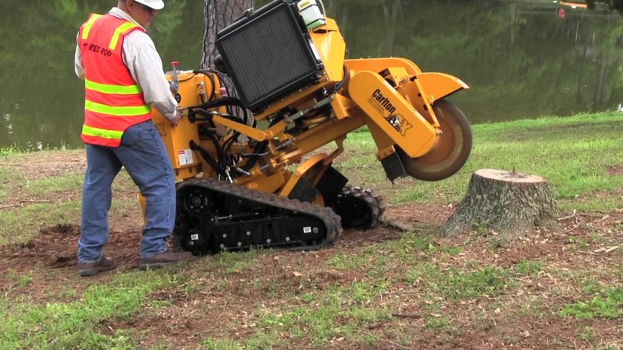 stump grinder preparation