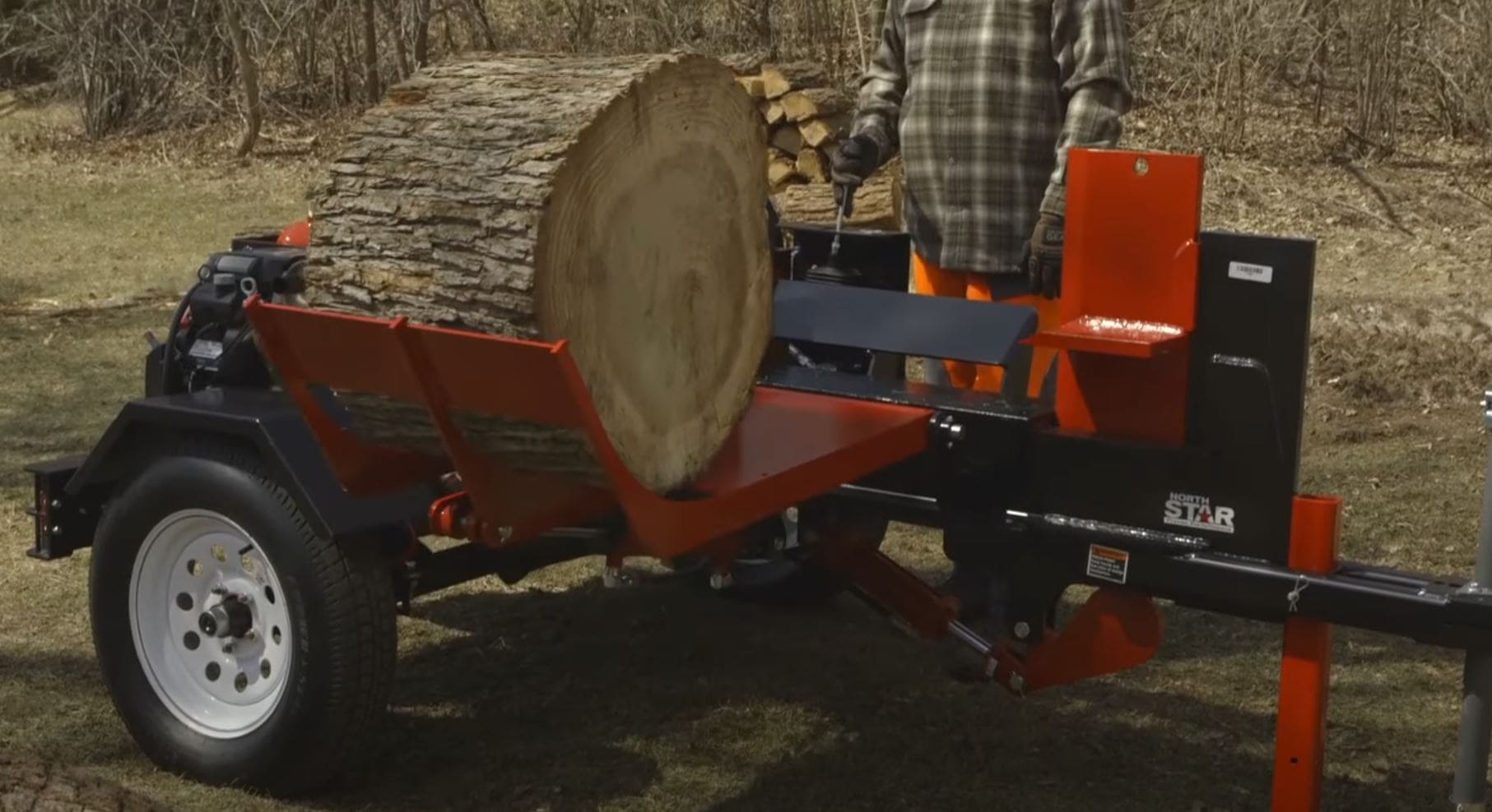 NorthStar Horizontal Log Splitter with Log Lift — 42-Ton, 688cc Honda GX630 Engine