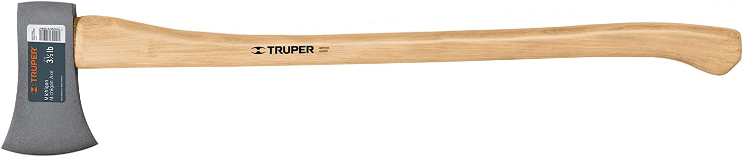 truper hm-3-1-2m 3 0,5 lb michigan axe, 34 hickory handle