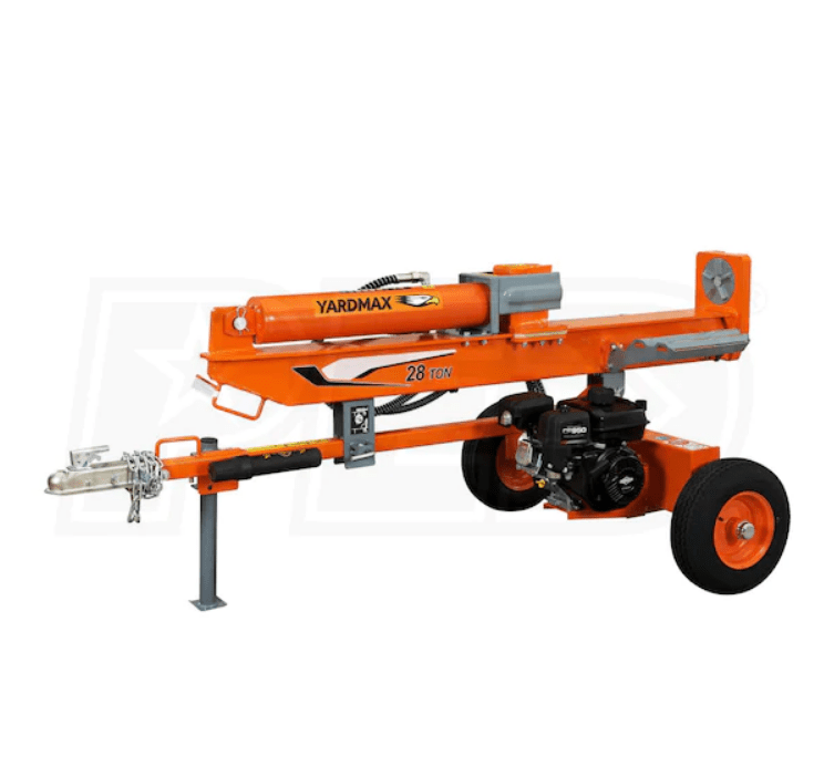 yardmax 28-ton horizontal vertical gas log splitter w briggs & stratton 208cc engine