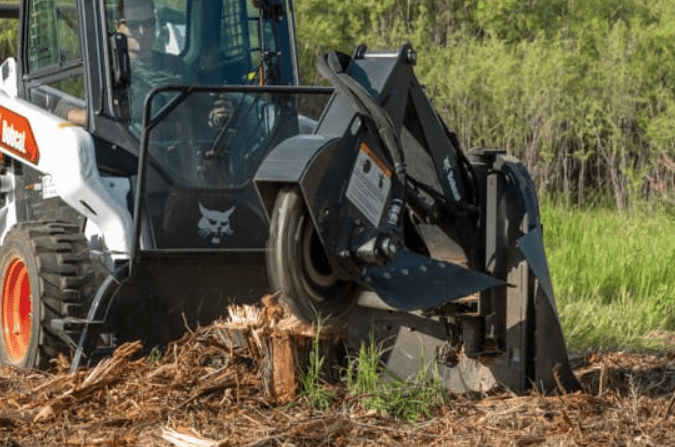 bobcat skid steer grinder attachment