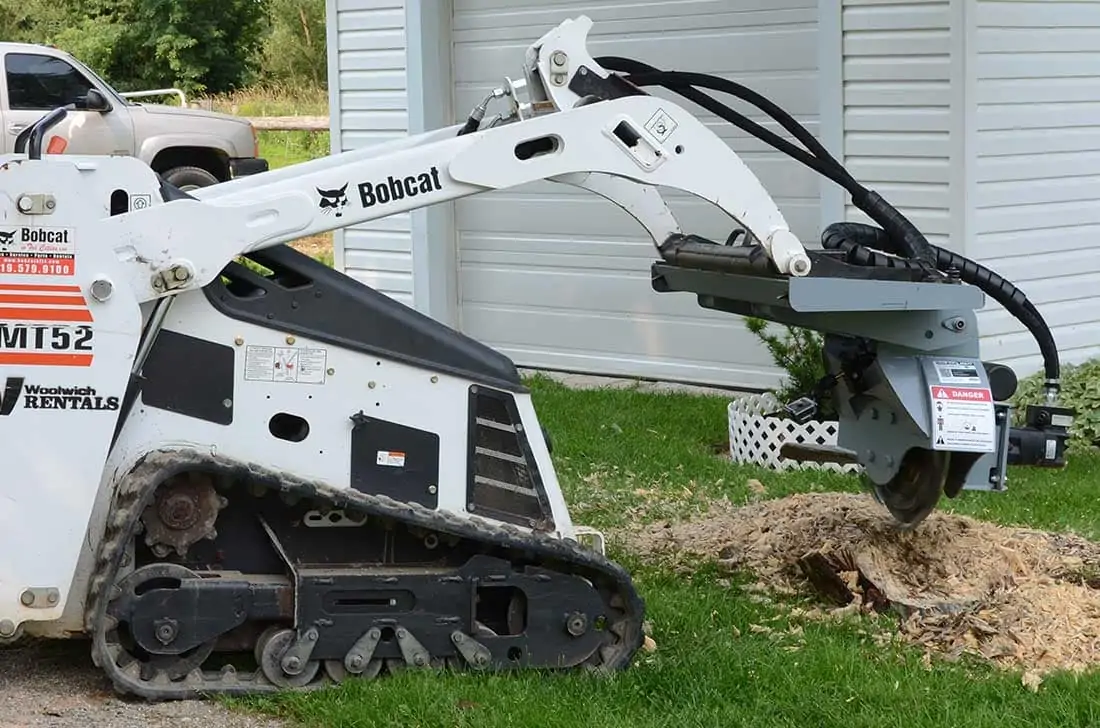 skid steer stump grinder