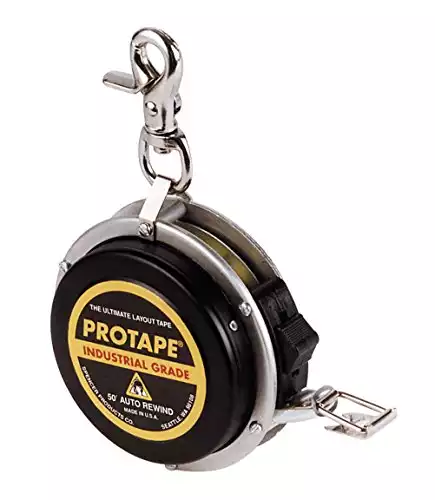 ProTape 3/8" x 50' Auto-Rewind Tape Measure | Amazon