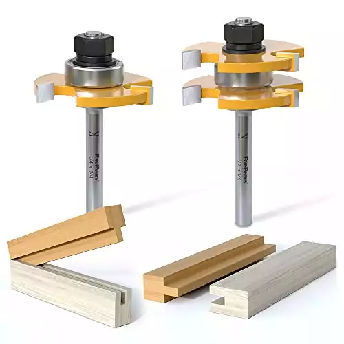 FivePears 2 Pieces of Tongue and Groove Router Bits Set | Amazon