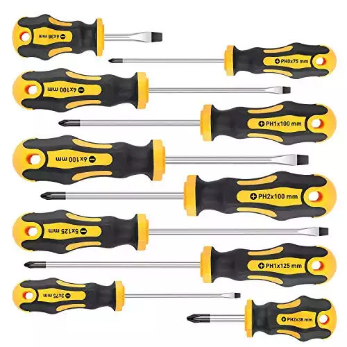 Amartisan 10-Piece Magnetic Screwdrivers Set | Amazon